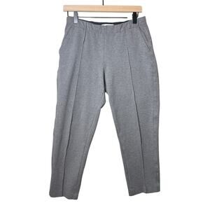 Everlane The Dream Pant Front Seam Tapered Pull On Heathered Charcoal Gray S